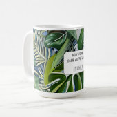 New Home Same Coffee Habit – Personalized  コーヒーマグカップ (正面左)