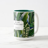 New Home Same Coffee Habit – Personalized  ツートーンマグカップ (正面右)