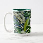 New Home Same Coffee Habit – Personalized  ツートーンマグカップ (左)