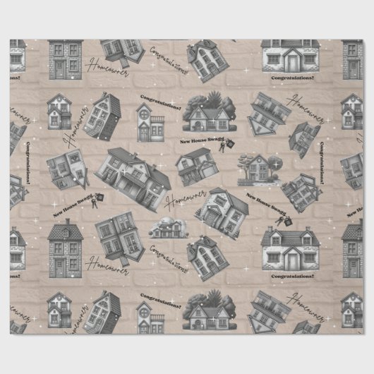 New Home Wrapping Paper ラッピングペーパー (フラット)