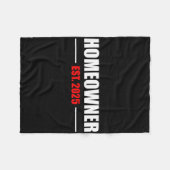 New Homeowner 2025 We Said Yes To The Address New フリースブランケット (正面(横))