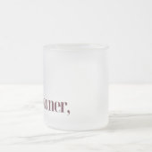 New Homeowner Mug フロストグラスマグカップ (中央)