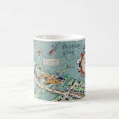 New Hope PA Vintage Illustration Mug コーヒーマグカップ (中央)