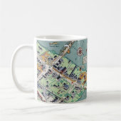 New Hope PA Vintage Illustration Mug コーヒーマグカップ (左)