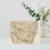 New Hope PA Vintage Map Postcard ポストカード (スタンド正面)