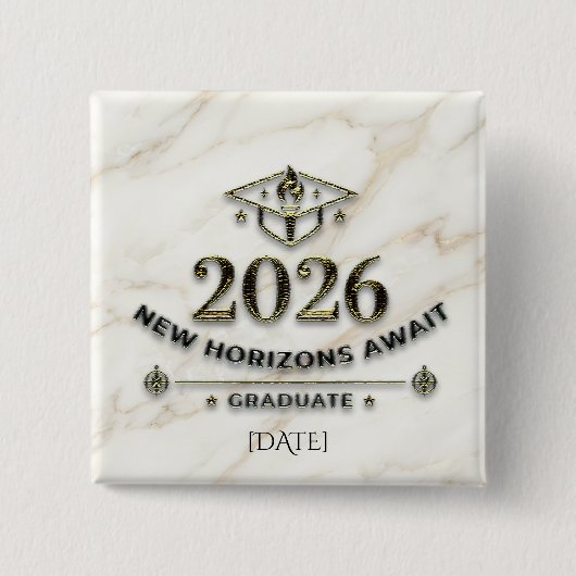 New Horizons Await / Pin Nuevos Horizontes 缶バッジ (正面)