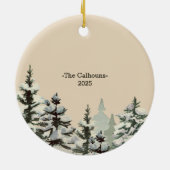 New House New Build Custom Christmas Ornament セラミックオーナメント (裏面)