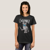 New Humans Women Cat Love Kitten Halloween Day Sca Tシャツ (正面フル)
