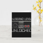 New Husband Level Unlocked Just Married Gamer Bach カード (黄色い花)