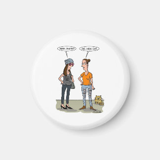 New jeans? No, new cat. Folded Greeting Card マグネット