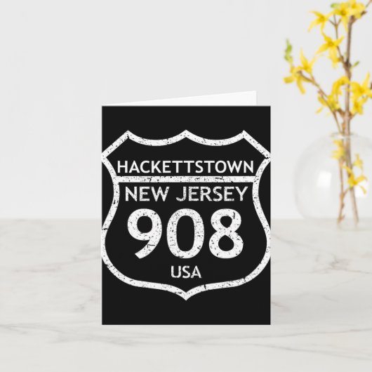 New Jersey Area Code 908 Hackettstown, Nj Home Sta カード (黄色い花)
