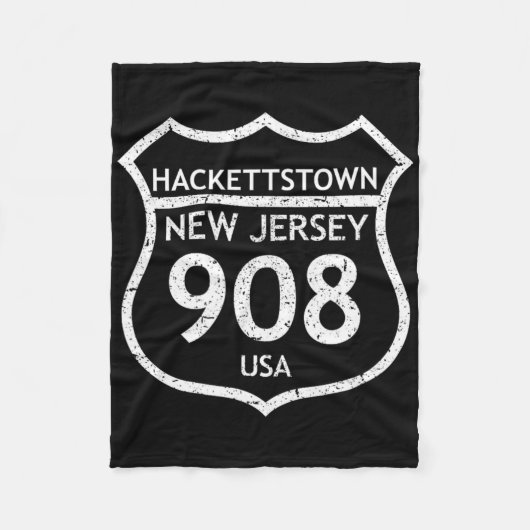 New Jersey Area Code 908 Hackettstown, Nj Home Sta フリースブランケット (正面)