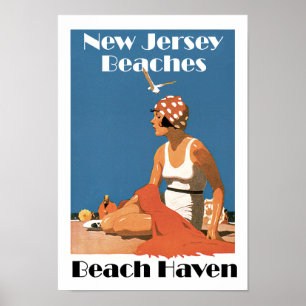 New Jersey Beaches ~ Beach Haven ポスター