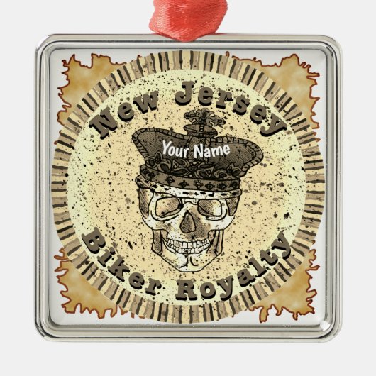 New Jersey Biker  メタルオーナメント (正面)
