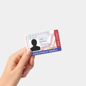 NEW JERSEY -Child ID -USAフラグ背景バッジ バッジ (手持ち)