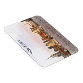 New Jersey Cityscape Panorama View マグネット (右側)