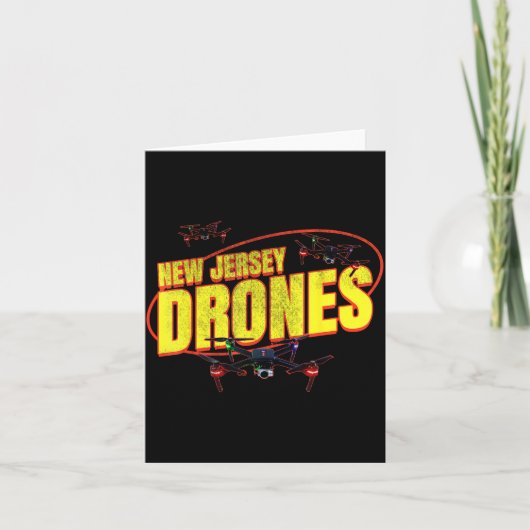 New Jersey Drones Funny Mystery Drones In New Jers カード (正面)