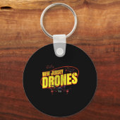 New Jersey Drones Funny Mystery Drones In New Jers キーホルダー (正面)