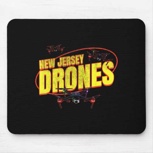 New Jersey Drones Funny Mystery Drones In New Jers マウスパッド (正面)