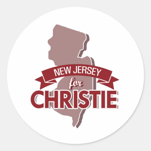 NEW JERSEY FOR CHRISTIE -.png ラウンドシール (正面)