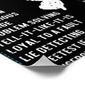 New Jersey Girl Facts Funny Birthday Gift Born In  ポスター (角)