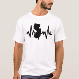New Jersey heartbeat design unisex Tシャツ
