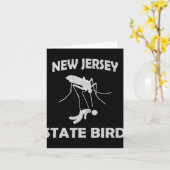 New Jersey Mosquito State Bird Funny Outdoors  カード (黄色い花)
