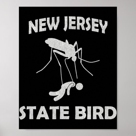 New Jersey Mosquito State Bird Funny Outdoors  ポスター (正面)