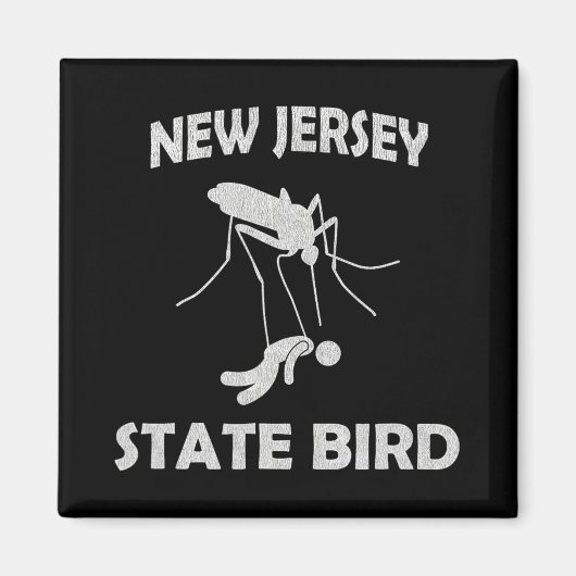 New Jersey Mosquito State Bird Funny Outdoors  マグネット (正面)
