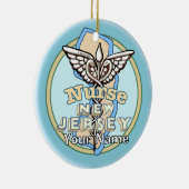 New Jersey Nurse Caduceus  セラミックオーナメント (右)