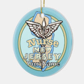 New Jersey Nurse Caduceus  セラミックオーナメント (左)