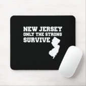New Jersey Only The Strong Survive Shirt Funny Gif マウスパッド (マウス)