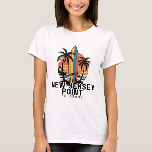 New Jersey Point Pleasant Surfing Surfer _1  Tシャツ (正面)