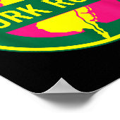 New Jersey Rk Roll Nj Garden State Parkway Sign Gr ポスター (角)