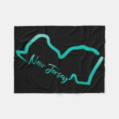 New Jersey Shirt Jersey Graphic Tees For Women. Me フリースブランケット (正面(横))