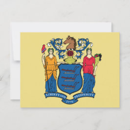 New Jersey State Flag Garden Liberty Prosperity  ポストカード
