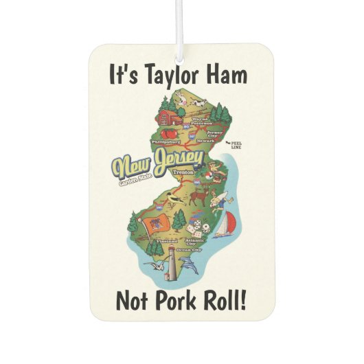 New Jersey Taylor Ham カーエアーフレッシュナー (正面)