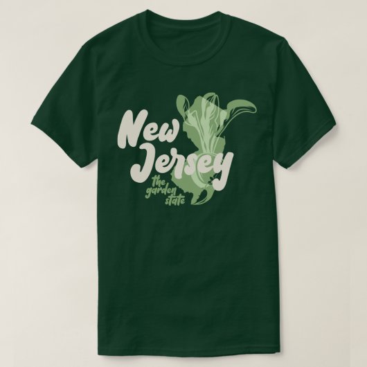 New Jersey - The Garden State - Beet Tシャツ (デザイン正面)