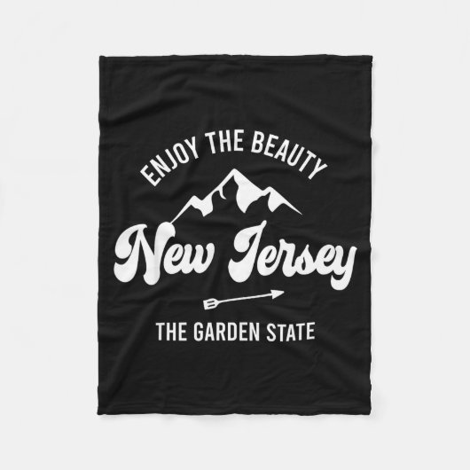 New Jersey - The Garden State - Enjoy The Beauty  フリースブランケット (正面)