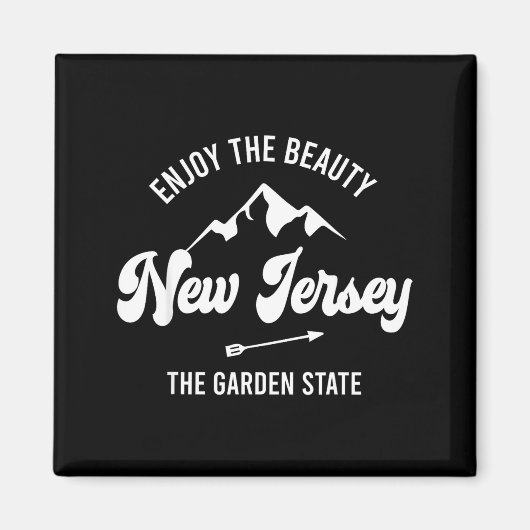 New Jersey - The Garden State - Enjoy The Beauty  マグネット (正面)