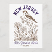 New Jersey The Garden State Est. 1787 Bird ポストカード (正面)