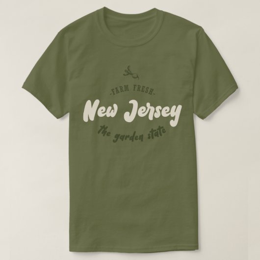 New Jersey - The Garden State - Farm Fresh Tシャツ (デザイン正面)