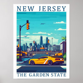 New Jersey the Garden State USA Travel Place ポスター