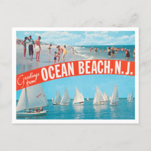 New Jersey Travelの海ビーチからの挨拶 ポストカード