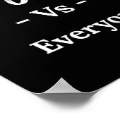 New Jersey Vs Everyone  ポスター (角)