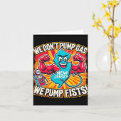 New Jersey We Don't Pumg Gas, We Pump Fists  カード (黄色い花)