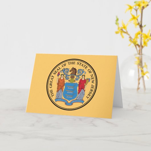 New Jerseyan Seal, Seal of New Jersey カード (黄色い花)