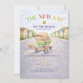 New Kid On The Block ベビーシャワー 招待状 (正面)