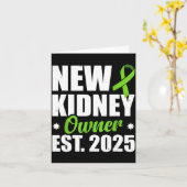 New Kidney Owner Est. 2025  カード (黄色い花)