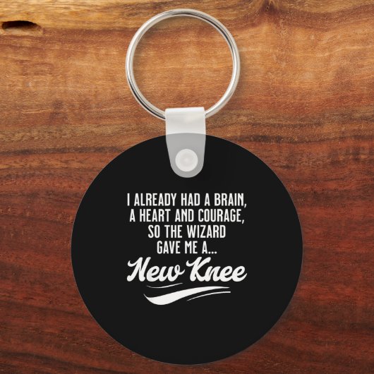 New Knee Funny Wizard Knee Replacement Surgery Rec キーホルダー (正面)